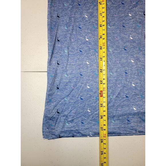 TailorByrd Performace Polo Golf Flamingos All Over Print Colorful Men's M SPF 30 - Picture 5 of 7